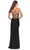 La Femme 31326SC - Long Prom Dress with Fringed Slit Prom Dresses