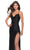 La Femme 31326SC - Long Prom Dress with Fringed Slit Prom Dresses