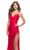 La Femme 31326SC - Long Prom Dress with Fringed Slit Prom Dresses