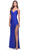 La Femme 31326SC - Long Prom Dress with Fringed Slit Prom Dresses