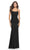 La Femme 31330SC - Spaghetti Strap Prom Dress Prom Dresses 00 / Black