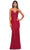 La Femme 31359 - Lace V-Neck Prom Dress Evening Dresses 00 / Red