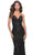 La Femme 31359 - Lace V-Neck Prom Dress Evening Dresses