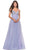 La Femme 31433SC - Stone Accent A-Line Prom Dress Prom Dresses 10 / Light Periwinkle