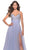 La Femme 31433SC - Stone Accent A-Line Prom Dress Prom Dresses 10 / Light Periwinkle