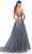 La Femme 31472 - Beaded Appliqued Plunging Prom Gown Evening Dresses