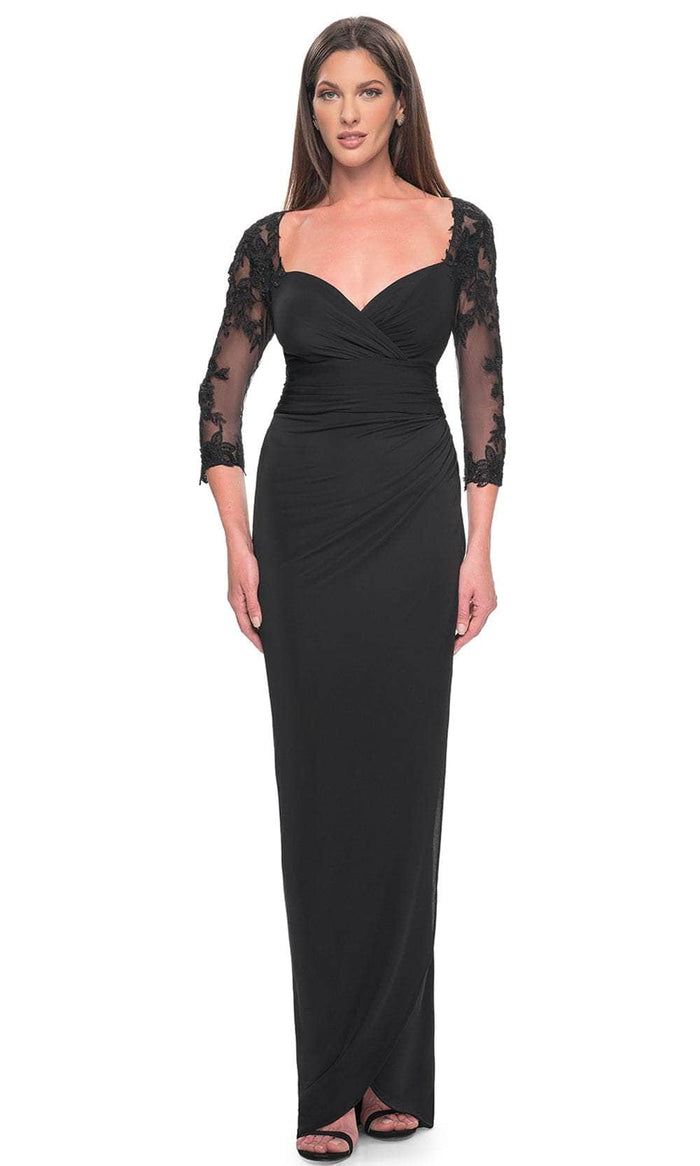La Femme 31659 - Sweetheart Empire Formal Dress Evening Dresses 4 / Black