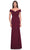 La Femme 31677 - Off Shoulder Jersey Evening Dress Evening Dresses 2 / Dark Wine