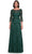 La Femme 31690SC - Embellished Quarter Sleeve Formal Dress Evening Dresses 12 / Emerald