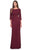 La Femme 31705 - Bateau Sheath Formal Dress Evening Dresses 4 / Wine