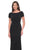 La Femme 31773SC - Short Sleeve Draped Evening Dress Evening Dresses 20 / Navy