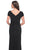 La Femme 31773SC - Short Sleeve Draped Evening Dress Evening Dresses 20 / Navy