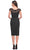 La Femme 31839 - Leaf Knee-Length Formal Dress Holiday Dresses