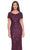 La Femme 31852SC - Patterned Sequin Scoop Formal Dress Mother of the Bride Dresses