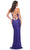 La Femme 31929 - Beaded Net Tie-Open Back Prom Dress Evening Dresses