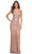 La Femme 31929 - Beaded Net Tie-Open Back Prom Dress Evening Dresses