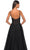 La Femme 31970SC - Illusion Midriff V-Neck Prom Dress Prom Dresses 6 / Black