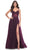 La Femme 31970SC - Illusion Midriff V-Neck Prom Dress Prom Dresses 6 / Black