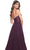 La Femme 31970SC - Illusion Midriff V-Neck Prom Dress Prom Dresses 6 / Black