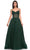 La Femme 31970SC - Illusion Midriff V-Neck Prom Dress Prom Dresses 6 / Black