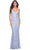 La Femme 31973 - Sequin Detailed Prom Dress Evening Dresses 00 / Light Periwinkle