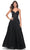 La Femme 31986 - Sequined Sleeveless V-Neck Prom Dress Evening Dresses