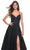 La Femme 31986 - Sequined Sleeveless V-Neck Prom Dress Evening Dresses