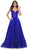 La Femme 31986 - Sequined Sleeveless V-Neck Prom Dress Evening Dresses