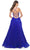 La Femme 31986 - Sequined Sleeveless V-Neck Prom Dress Evening Dresses