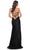 La Femme 31988 - V-Neck Ruched Jersey Prom Dress Evening Dresses