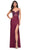 La Femme 31988 - V-Neck Ruched Jersey Prom Dress Evening Dresses