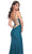 La Femme 31988 - V-Neck Ruched Jersey Prom Dress Evening Dresses