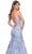 La Femme 32004 - Deep V-Neck Embroidered Prom Gown Prom Dresses