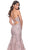 La Femme 32004 - Deep V-Neck Embroidered Prom Gown Prom Dresses