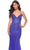 La Femme 32007 - V-Neck Rhinestone Embellished Prom Dress Evening Dresses