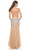 La Femme 32007 - V-Neck Rhinestone Embellished Prom Dress Evening Dresses