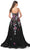 La Femme 32019 - Floral Sequin Embellished A-Line Prom Gown Evening Dresses