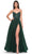 La Femme 32020 - Beaded Illusion Prom Dress Evening Dresses 00 / Dark Emerald