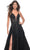 La Femme 32022 - Plunging Neckline Embroidered Prom Dress Prom Dresses