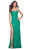 La Femme 32058 - Straight-Across Beaded Prom Dress Evening Dresses 00 / Jade
