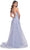 La Femme 32062 - Lace Appliqued Plunging Prom Dress Prom Dresses