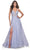 La Femme 32062 - Lace Appliqued Plunging Prom Dress Prom Dresses