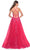 La Femme 32062 - Lace Appliqued Plunging Prom Dress Prom Dresses