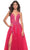 La Femme 32062 - Lace Appliqued Plunging Prom Dress Prom Dresses