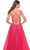 La Femme 32062 - Lace Appliqued Plunging Prom Dress Prom Dresses