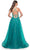 La Femme 32062 - Lace Appliqued Plunging Prom Dress Prom Dresses