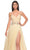 La Femme 32117 - Applique Waist Prom Dress Evening Dresses