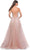 La Femme 32117 - Applique Waist Prom Dress Evening Dresses