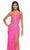 La Femme 32205 - Embroidered Plunging Neckline Prom Gown Prom Dresses