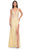 La Femme 32205 - Embroidered Plunging Neckline Prom Gown Prom Dresses